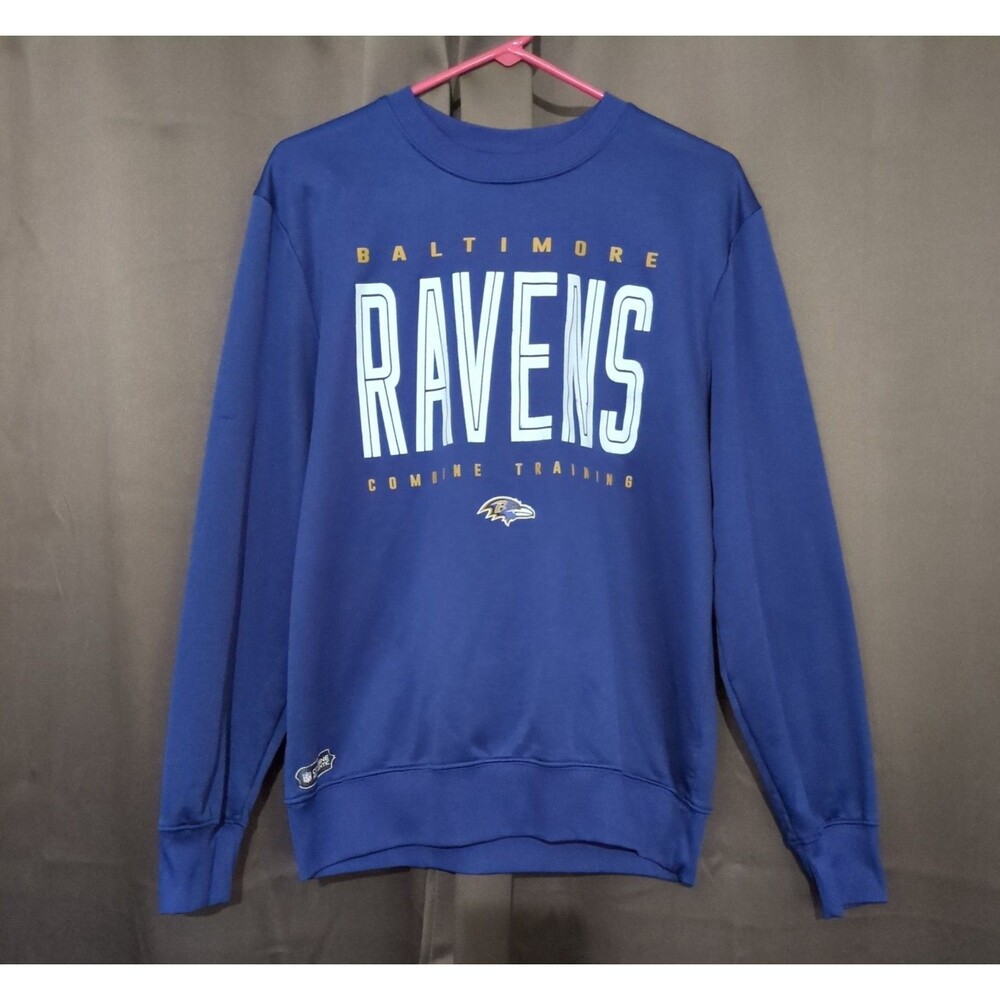 Baltimore Ravens Footbal NFL Team Apparel Mens Jersey Sweatshirt Medium